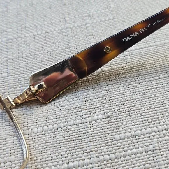 Dana Buchman Women Eyeglasses Frame MIRAMAR Glasses Gold Tone Brown Tortoise - Picture 10 of 11